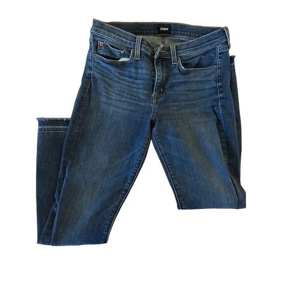 Hudson Women's Blue Five Pocket Style Stretch Super Skinny Leg Jeans Size 30 - Picture 1 of 5